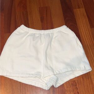 Women's White Casual Shorts
